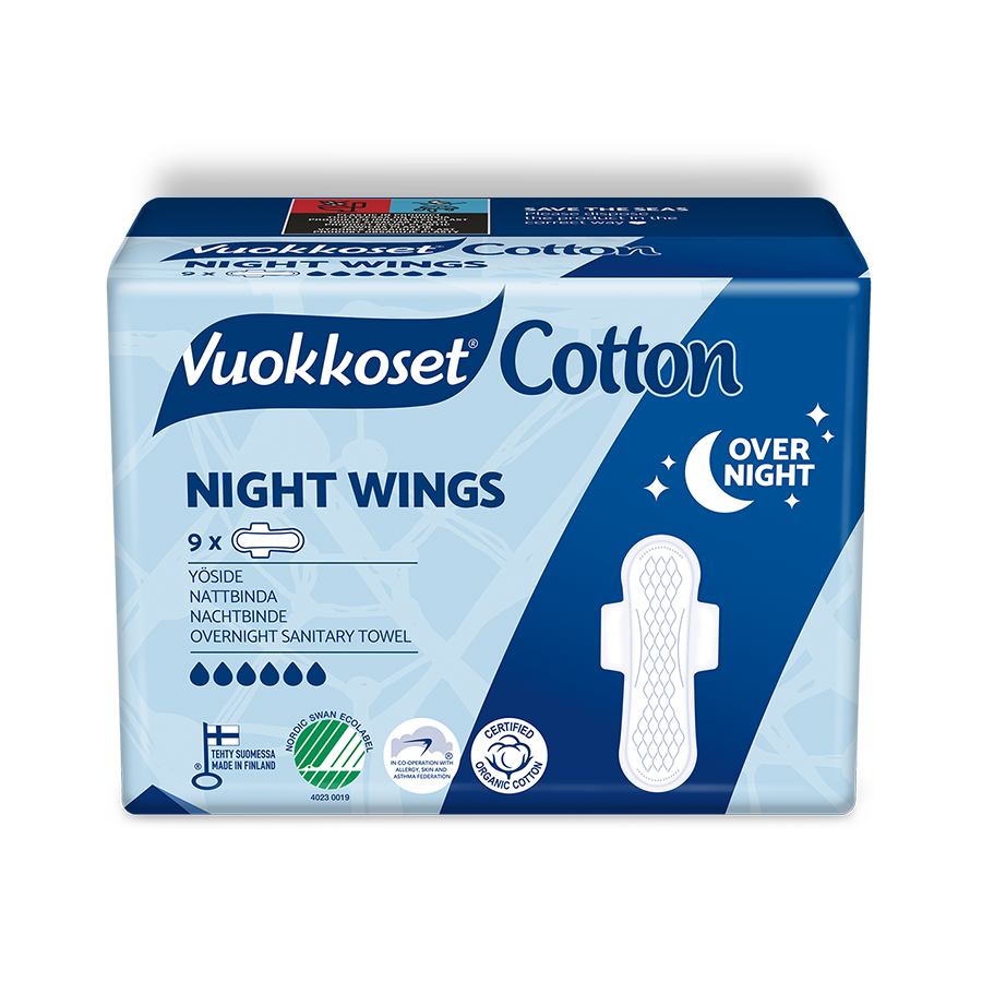 Vuokkoset Cotton Night Wings side pakkaus.