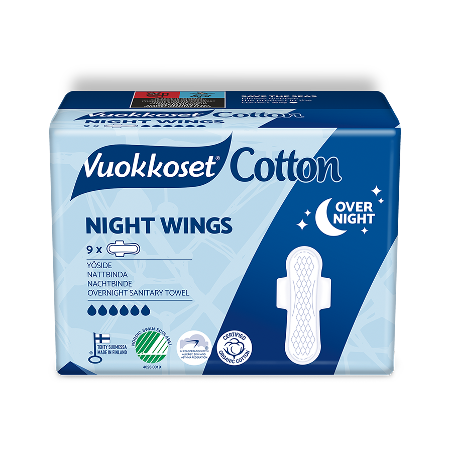 Vuokkoset Cotton Night Wings side pakkaus.
